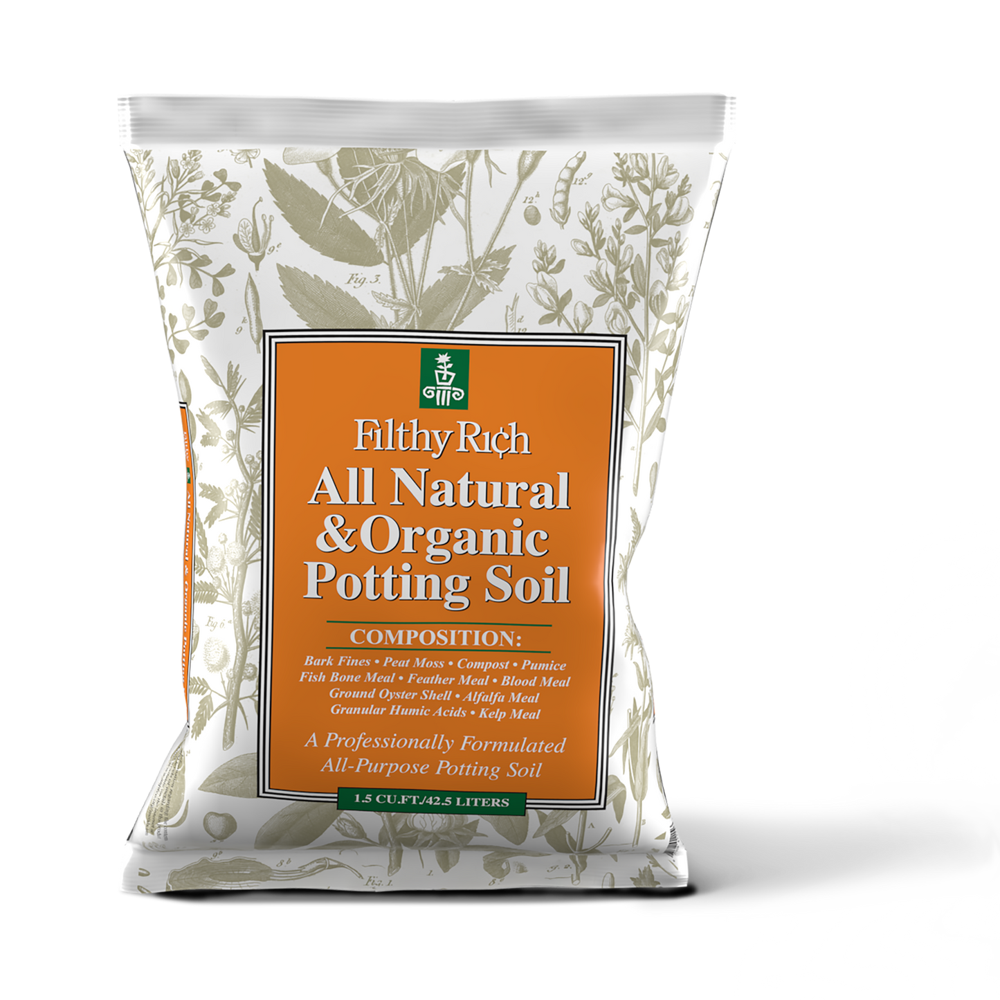 All Natural & Organic Potting Soil (Certified for Organic Use)