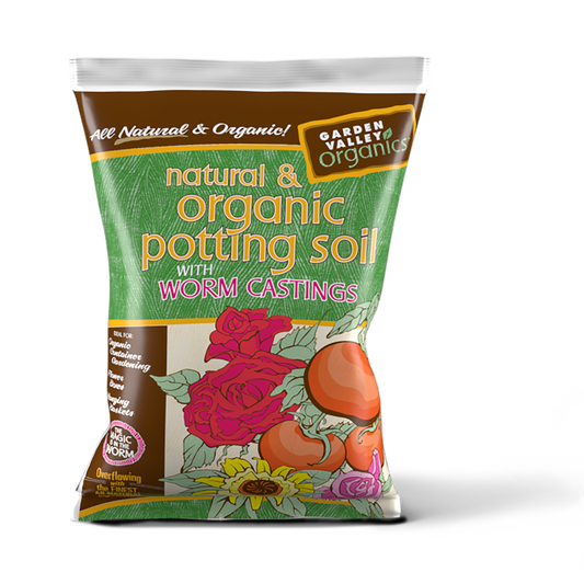 Natural & Organic Potting Soil with Worm Castings (Certified for Organic Use)